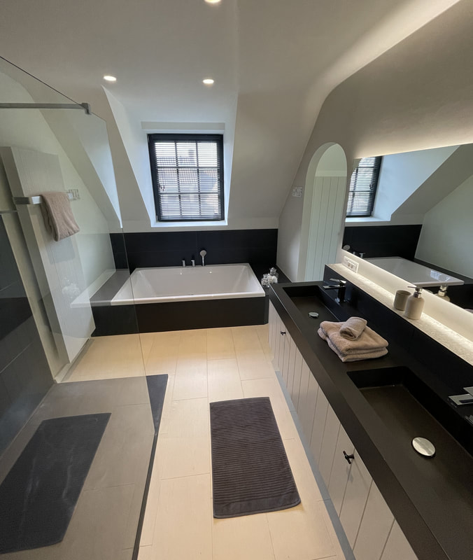 Bathroom with double vanity